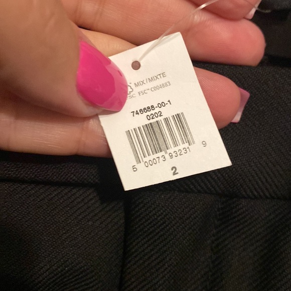 Banana Republic Lido Wide Leg Wool Pant | Black #746688 - Picture 12 of 16